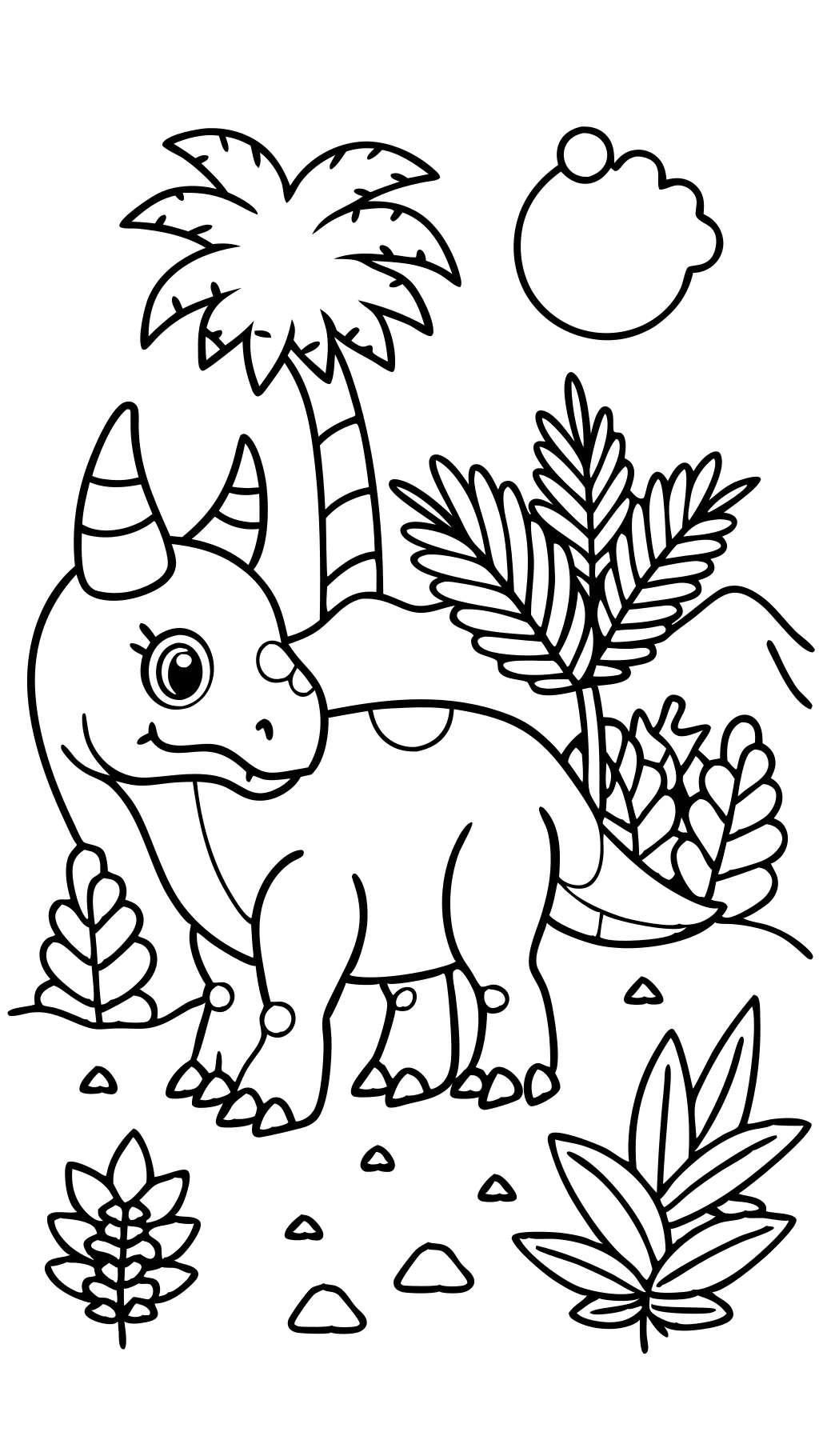 triceratops coloring pages